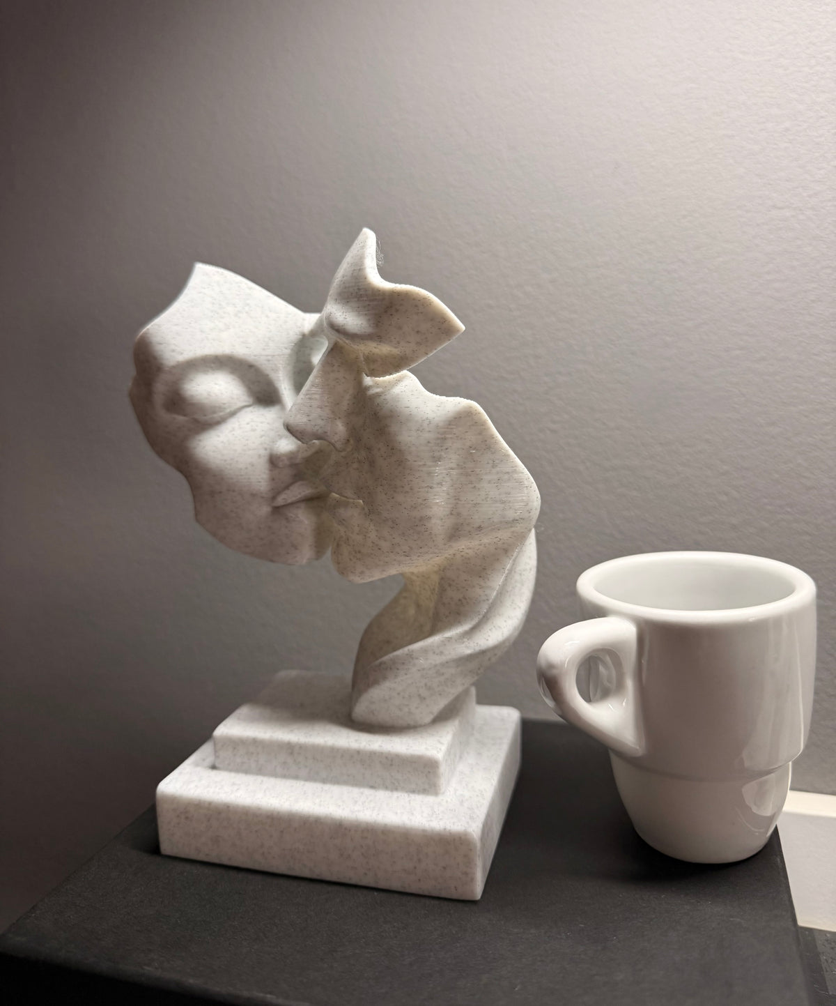 Marble Effect Figurine 15 cm – Premium 3D Printed Decorative Statue
