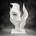 Abstract Face Sculpture – Minimalist Modern Home Decor