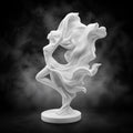 Elegant Fluid Female Silhouette Statue – Modern Minimalist Home Decor (17cm)